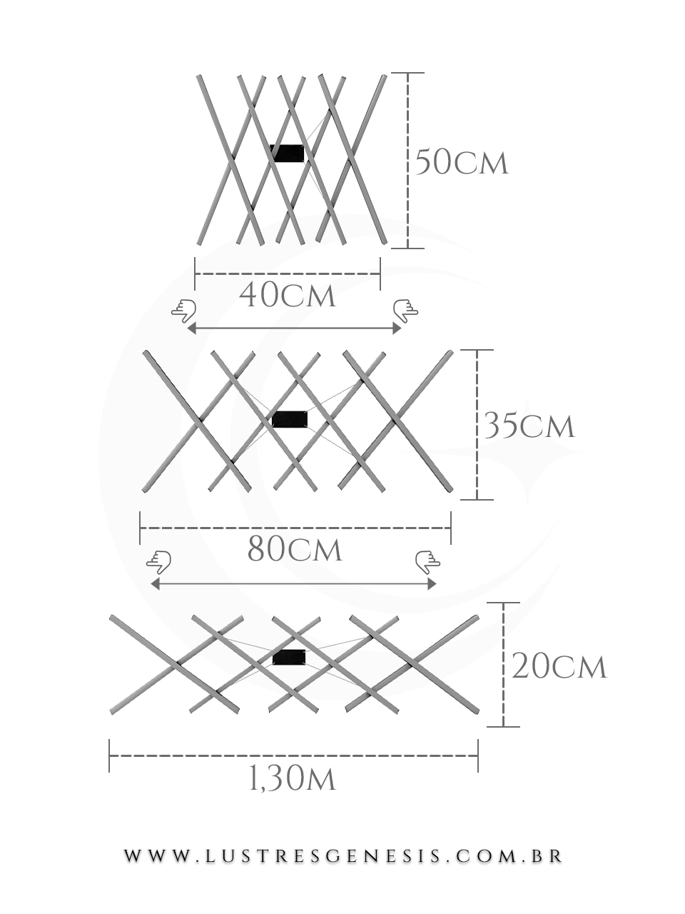 Lustre pendente moderno de LED expansível na cor preta, ideal para sala de jantar, quartos e escritórios.